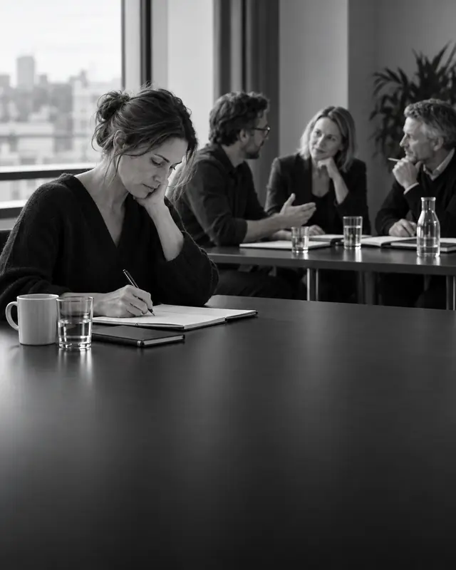 Konzentrierte Einzel- und Gruppenarbeit in einem Seminar